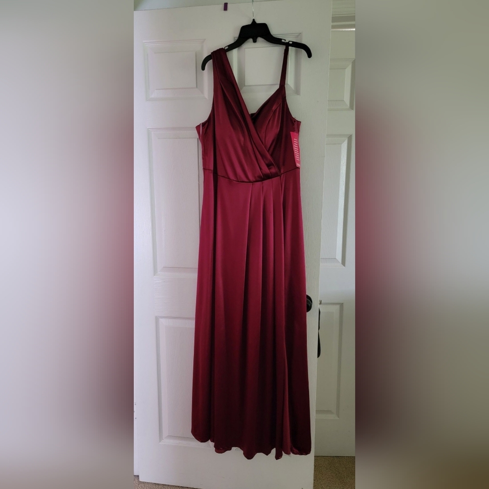 Burgundy party dress